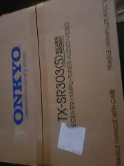Onkyo TX SR303 5.1 Channel 325 Watt Receiver, - Silver - Brand New