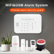 (Aus) Security Alarm System Kit Gsm+Wifi Auto Dialing Home Security Wireless