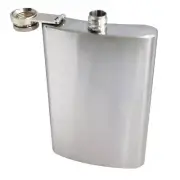 INTBUYING 10oz Portable Alcohol Pocket Flask with Funnel Whiskey Flask Bottle