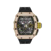 Richard Mille RM 11-03 Flyback Chronograph Diamond Set Rose Gold Men's Watch