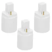 3 Pcs Lamp Adapter E27 Light Fixture 2-pin Sockets Holder Adaptor Converter