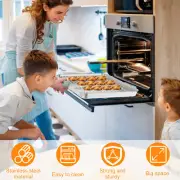 6 Pcs Baking Sheet with Cooling Rack Set with 3 Baking Trays 3♕