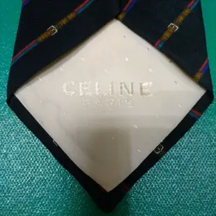 法國 Celine 全新 高級純絲質 帥氣 有型 質感 領帶