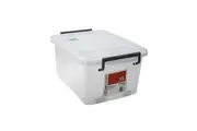 15L Heavy Duty Plastic Storage Tubs Crate Containers Organiser Tub With Lid