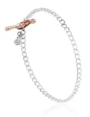 CLOGAU GOLD 925 Sterling Silver Charm Bracelet BNIB & Authenticity Certificate