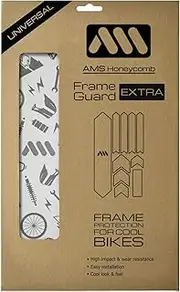 [All Mountain Style] AMS High Impact Frame Guard Extra Semi-Transparent – Protects Your Bike from Scratches and dings