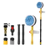 Car Wash Foam Brush Automatic Rotary Long Handle Cleaning Mop Auto Tools Kit