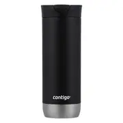 Contigo Huron Snapseal 473ml Stainless Steel Travel Mug Drinking Cup Licorice