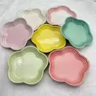 14cm Cats Food Bowl Ceramic Cat Feeder Whisker 2024 Plum Blossom Small Plate