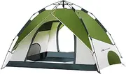 [MOON LENCE] Pop Up Tent Family Camping Tent for 4 Person, Portable Instant/Automatic Tent Waterproof Windproof for Camping Hiking Mountaineering