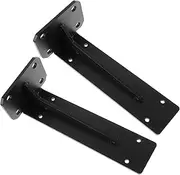 QUMIIRITY 2pcs Wall Shelf Support Brackets Angled Triangle Design for Strong Load Bearing for Tv Cabinets Floating Shelves and Home Organization