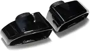 1 Pair of Exhaust Tips Compatible For BMW X3 X4 G01 G02 2018-2021 Square Stainless Steel Black Exhaust TailTip Muffler Exhaust System(Black)