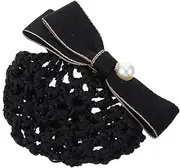PAMINGONO Elegant Mesh Net Bow Hair Clip Women's Headwear Accessory for Office Fashion Headdress Decor for Girls and Women