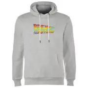 Back To The Future Classic Logo Hoodie - Grey