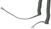 10 Polycom SoundPoint VoIP HD Voice 9' FT Phone Handset Coil Cords Charcoal NEW