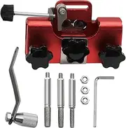 Chainsaw Sharpener | Aluminium Alloy Chainsaw Sharpeners with 3 Bits | Hand-Cranked Portable Chain Sharpening Tool for Chain Saws and Electric Saws