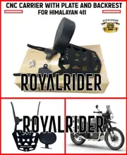 "CNC CARRIER WITH PLATE AND BACKREST" FIT FOR ROYAL ENFIELD HIMALAYAN 411
