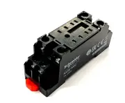 SCHNEIDER RELAY SOCKET, 8-PIN RXZE1M2C, DIN RAIL AND PANEL MOUNT