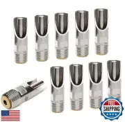 Baimeixun Pack of 10 Stainless Steel NPT 1/2" Automatic Pig Nipple Drinker fo