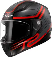 LS2 FF353 Rapid II Circuit Helmet, black-red, Size M for Men Black Red