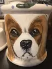 Custom Ceramic DOG TREAT Cookie Jar Cocker Spaniel large canister Springer urn