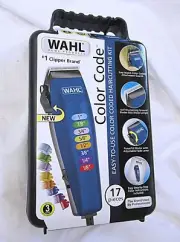 WAHL Color Code 17 Piece Haircutting Kit Hair Cut Home Barber Set Brand New