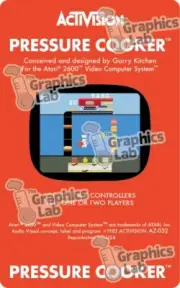 Replacement Game Cartridge Label - Activision - Pressure Cooker for Atari 2600