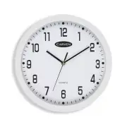 Carven Round White Analogue Wall Clock Silent 30cm 300mm for Home Office Decor