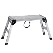 Folding Work Platform, 330 lbs Load Capacity, Aluminum Drywall Stool Ladder, Heavy Duty Work Bench w/ Non-Slip Feet, Ideal for Washing Vehicles, Cleaning, Painting, Decorating,76 L x30 W x50.8 H