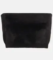 [Alaia] Alaïa Velvet bandeau top AU 16 black