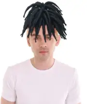 Adult Men’s American Rapper Multiple Color Options Dreadlock Updo Wig, HM-1508