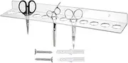 Scissor Holder for Groomers | Barber Organizer Station - 12 Slots Acrylic Stand Storage Cases Hanger Rack Wall Mount for Hairdressing Garage Salon Hairdresser Grooming