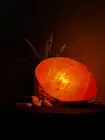 Home Crystal Decor | Himalayan Rugby Shape Rock Lamp Dimmable Light Kirk Wood