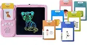 Educational Toys Set Words Flashcards with Talking Tablet Words Flashcards Learning Reading Machine ABS Baby Flash Cards, pink-224card