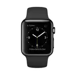 APPLE WATCH MLCK2TA/A 智慧型手錶，38公釐 太空灰不鏽鋼錶殼搭配黑色運動型錶帶_ 原廠公司貨