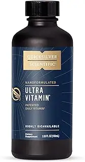 Quicksilver Scientific Liposomal Ultra Vitamin - Liquid Multivitamin & Antioxidant Supplement for Energy, Liver Health & Brain Support - Bioactive B Complex, Vitamin C, D, E & K (100ml)