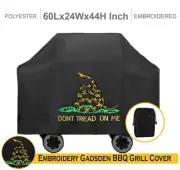Don't Tread On Me Gadsden Grill Cover 60 inch Gas Grill Cover Waterproof UV
