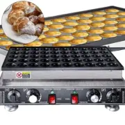 50pcs Commercial Electric Poffertje Baking Maker Mini Dutch Pancake Machine