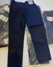 navy blue boy pants for school modern style flat front size number 4.