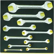 Stahlwille TCS TRAY FOR DOUBLE OPEN ENDED SPANNERS (MOTOR) 96838182 Set with 10