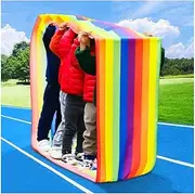 Team Building Game Running mat for Adult Kids, Outdoor Games&Activities for a Large Group, with Travel Bag (Size : Kids-6M/20FT)