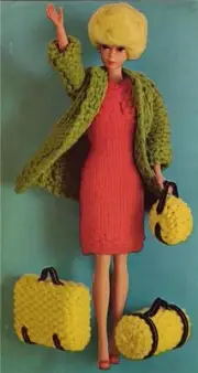 BARBIE / SINDY TRAVEL SET 4ply and 8ply or DK - COPY doll knitting pattern