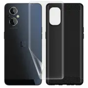 Ultra-Clear HD Hydrogel Screen Protector Carbon Fiber Case f OnePlus Nord N20 5G