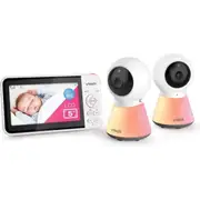 VTech Full Colour Baby/Infant Video & Audio Monitor Twin Camera Pack White