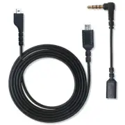 Black Replacement Aux Cord Audio Cable for SteelSeries Arctis 7 5 3 Pro