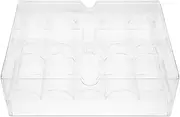 Lurrose Display Case Lid Poker Chip Box Poker Chips Organizer Poker Chip Tray Game Chip Storage Box for 200 Chips