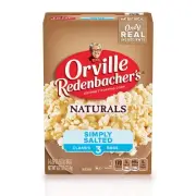 Orville Redenbacher's Naturals Microwave Popcorn, Simply Salted Flavor, 3.29 ...