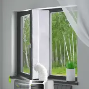 300CM (118") Portable Dryer Window Vent Kit with 2 Zipper Doors, Universal Casem