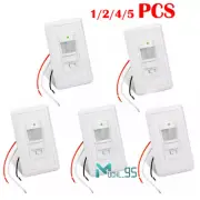 110V Motion Sensor LED Light Switch PIR Occupancy Sensor Single-Pole Wall Switch