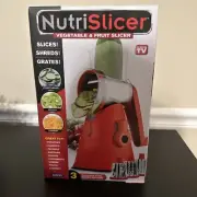 NUTRISLICER Vegetable & Fruit Slicer AS SEEN ON TV New In Box